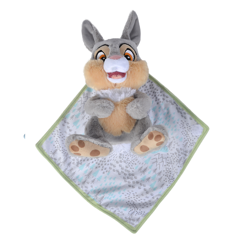  panpan lapin peluche couverture vert 25 cm 